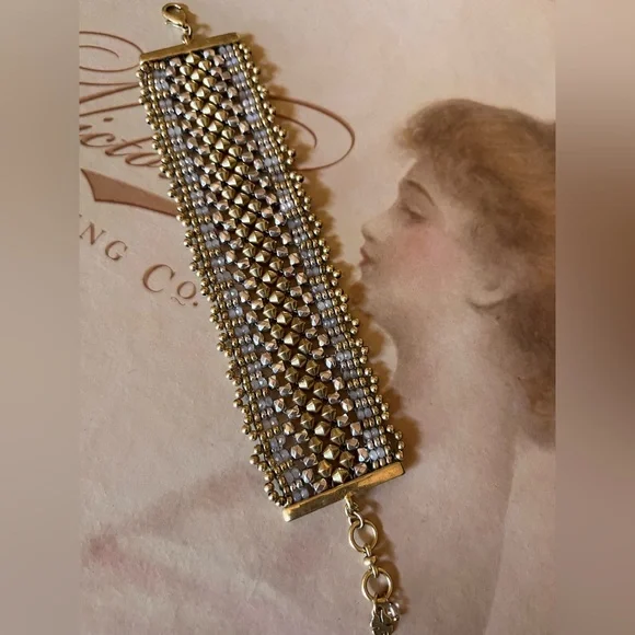 Lucky Brand Gold and Silver Beaded Bracelet - Picture 4 of 5